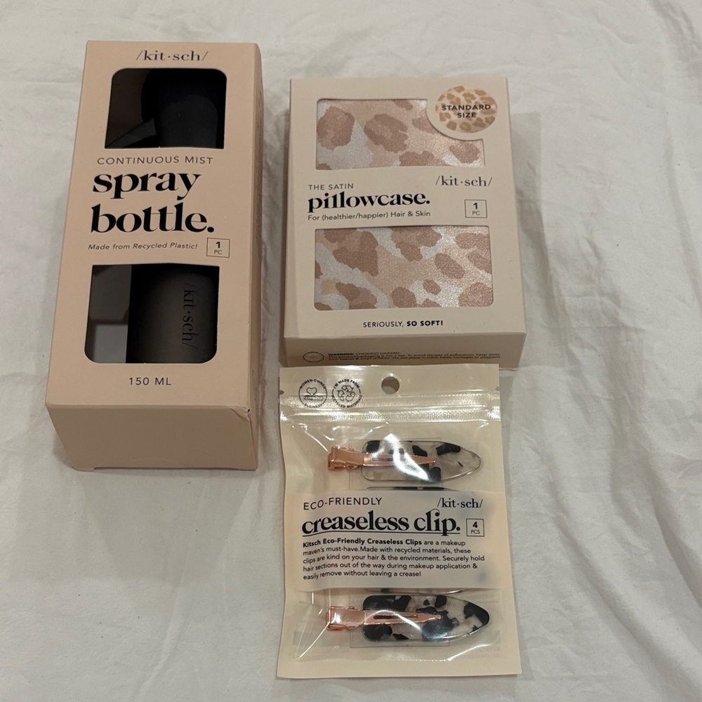 Kitsch Hair Styling Set - Black and Cream